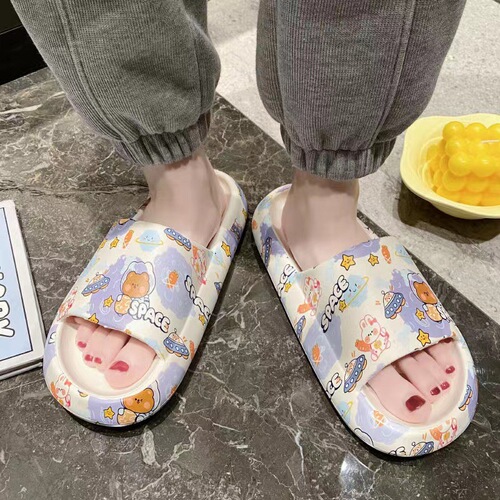 Sandal for women, summer home use, Korean version, fashionable, comfortable, thick sole, home, student, casual, non-slip, bath sandals, outdoor wear