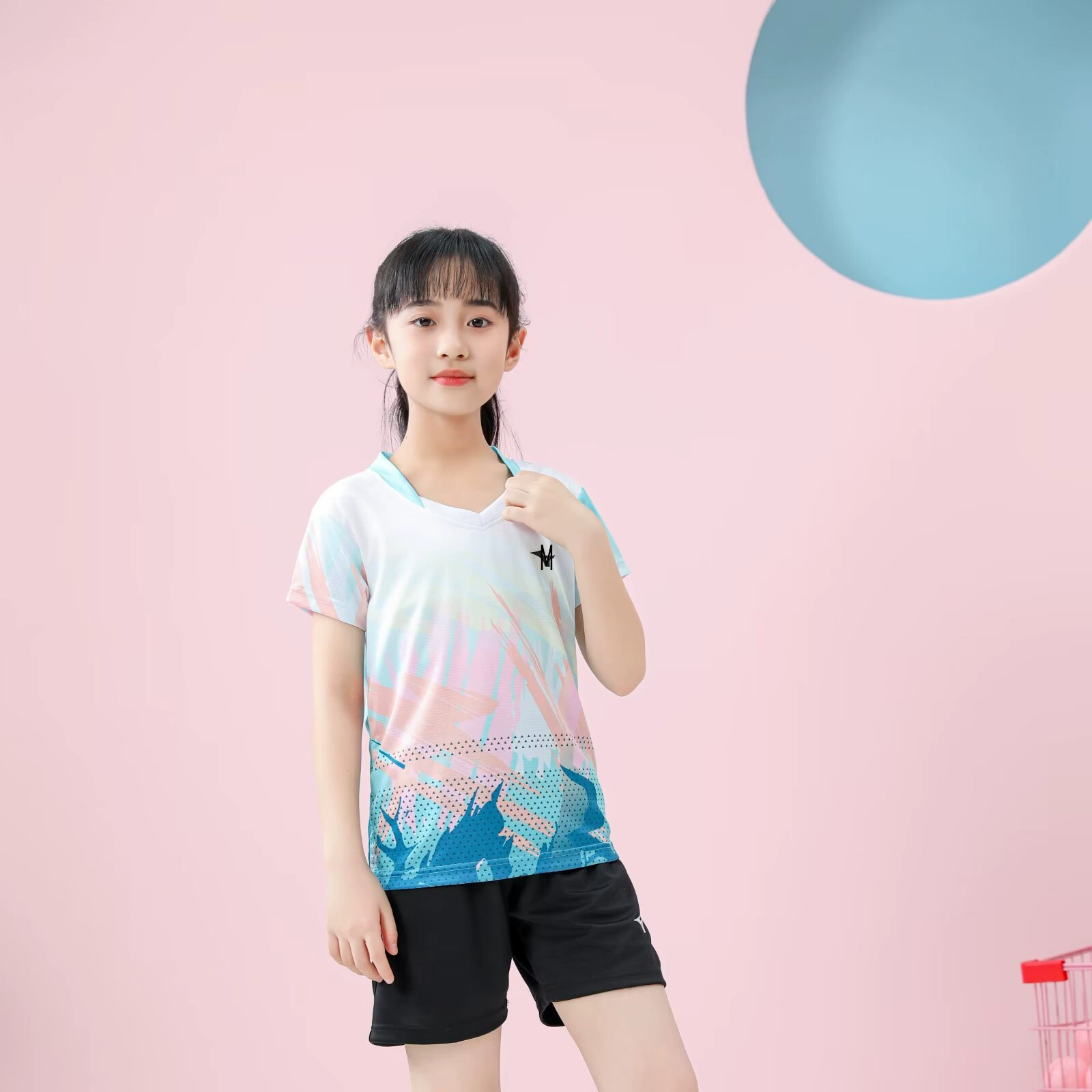 Volleyball uniform for table tennis, children's sports suit for elementary school students for training