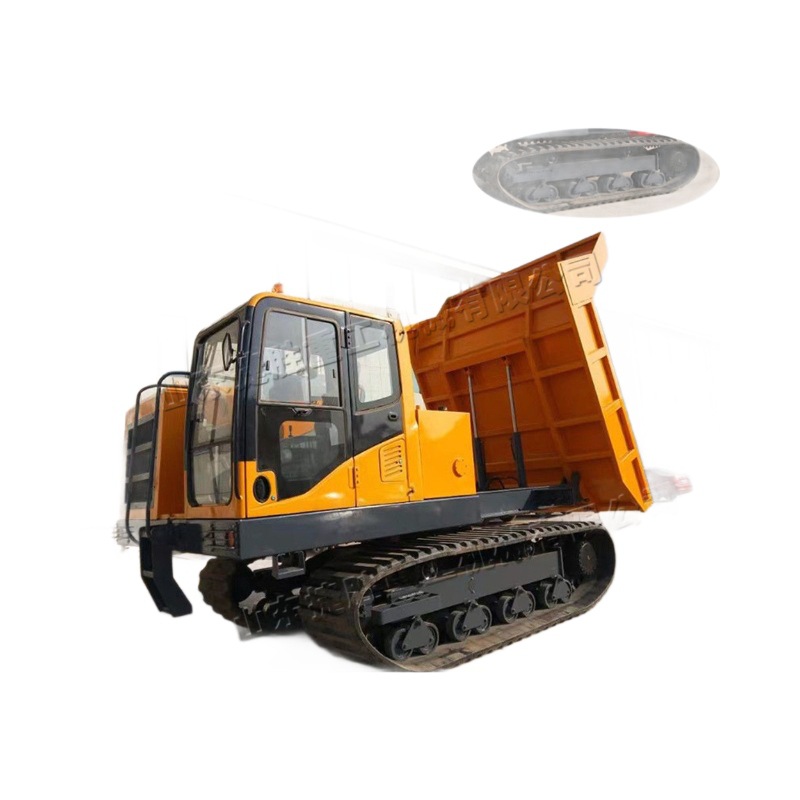 Ingeniería de vehículos de transporte de orugas todo terreno Camión de carga y descarga de transporte de hormigón Construcción de conservación de agua Camión de transporte de huerto agrícola y forestal