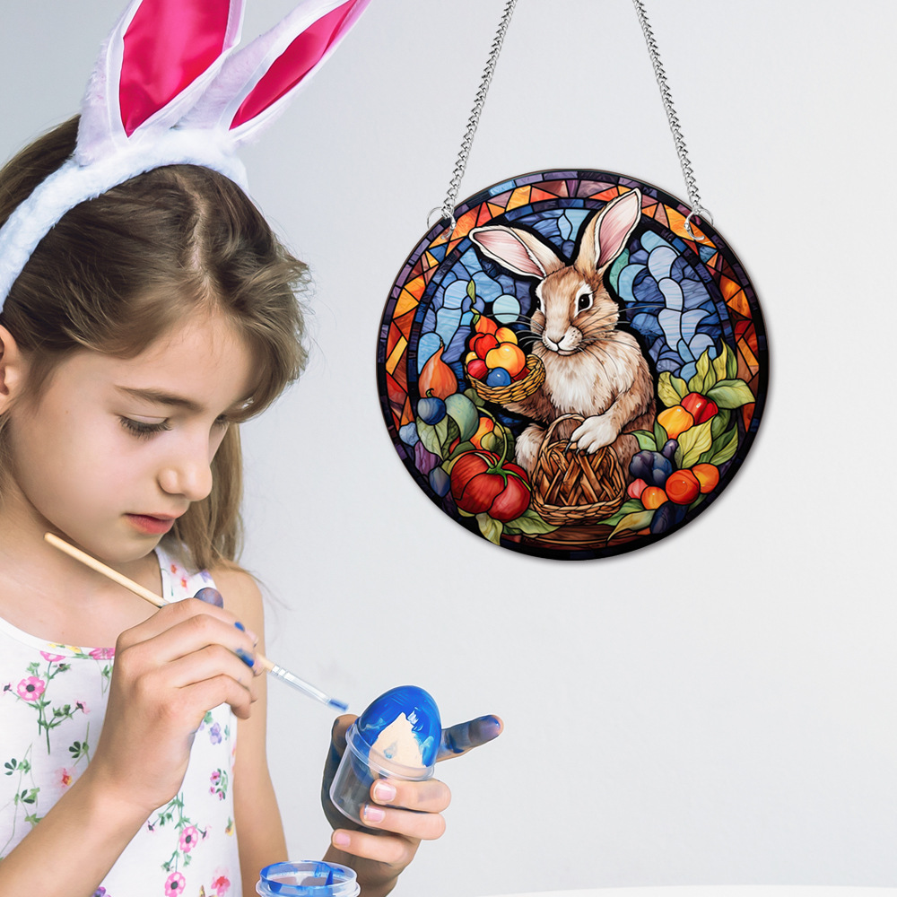 95g Weight pendant Home Textiles & Decor Type Acrylic Material Easter Festival Rabbit Pattern Casual, Elegant, Classical Style Easter Casual Elegant Classical Rabbit Arylic Party Supplies Decorations 63