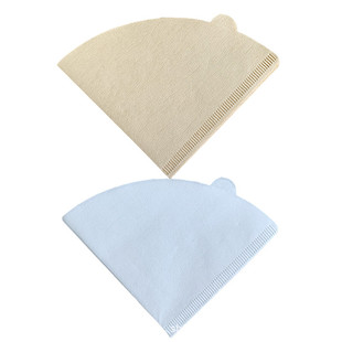 Original Wood Pulp Coffee Filter Paper V-Shaped Pour-Over Coffee Filter Paper 100 Pieces Cone-Shaped Coffee Filter Paper Stable Filtration Rate Batch