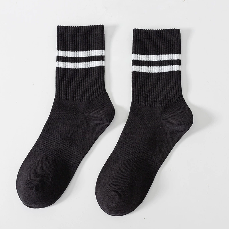 Men's Cotton Knee Socks, Demi-Season Breathable, Deodorized & Sweat-Absorbent, One Size