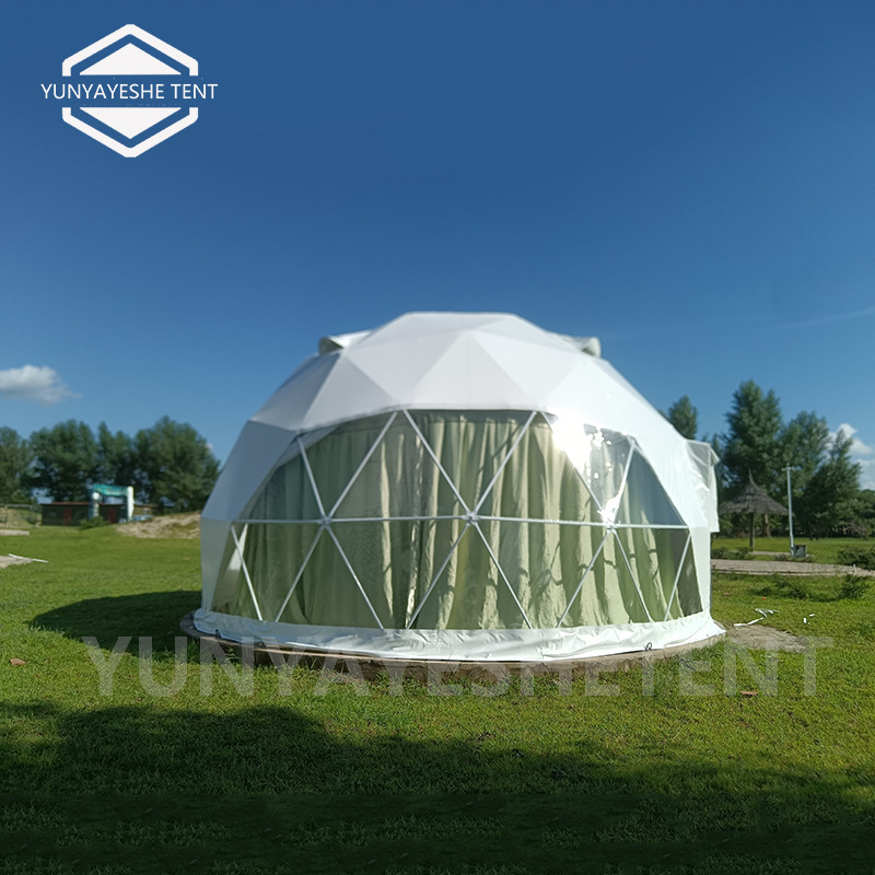 内蒙古6米直径星空帐篷 户外野奢篷房 民宿酒店 舒适空间可装卫浴