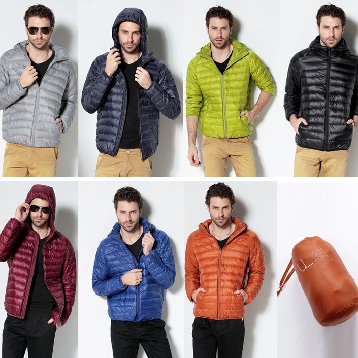 2023 Autumn and Winter New Down Jacket Men's Short Lightweight Hooded Middle-aged Casual Large Size Business Jacket for Men