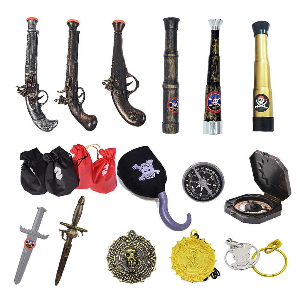 Пиратское украшение забавное лицо телескоп маска для глаз пиратская шляпа пояс пистолет чулок Маскарад Хэллоуин детская вечеринка