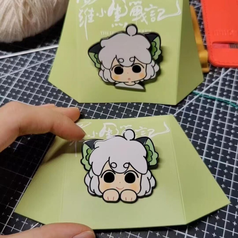 罗小黑周边正版电影高颜值超萌可动耳朵徽章超萌胸针徽章收藏纪念|undefined