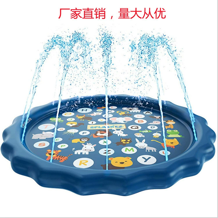 Трансграничный детский коврик для распыления воды из ПВХ Открытый коврик для распыления воды Трава Детский коврик для распыления воды Письмо коврик для распыления воды Прямые продажи