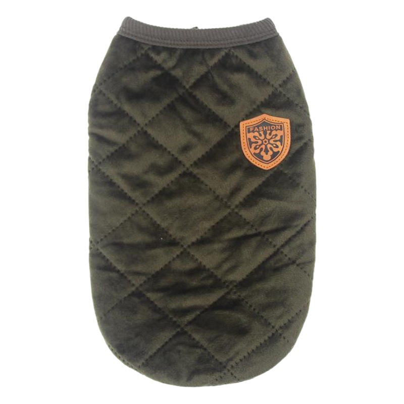Dog cotton-padded clothes autumn and winter thickened cotton vest VIP golden retriever medium and large dog clothes puppy cotton-padded clothes factory direct sales