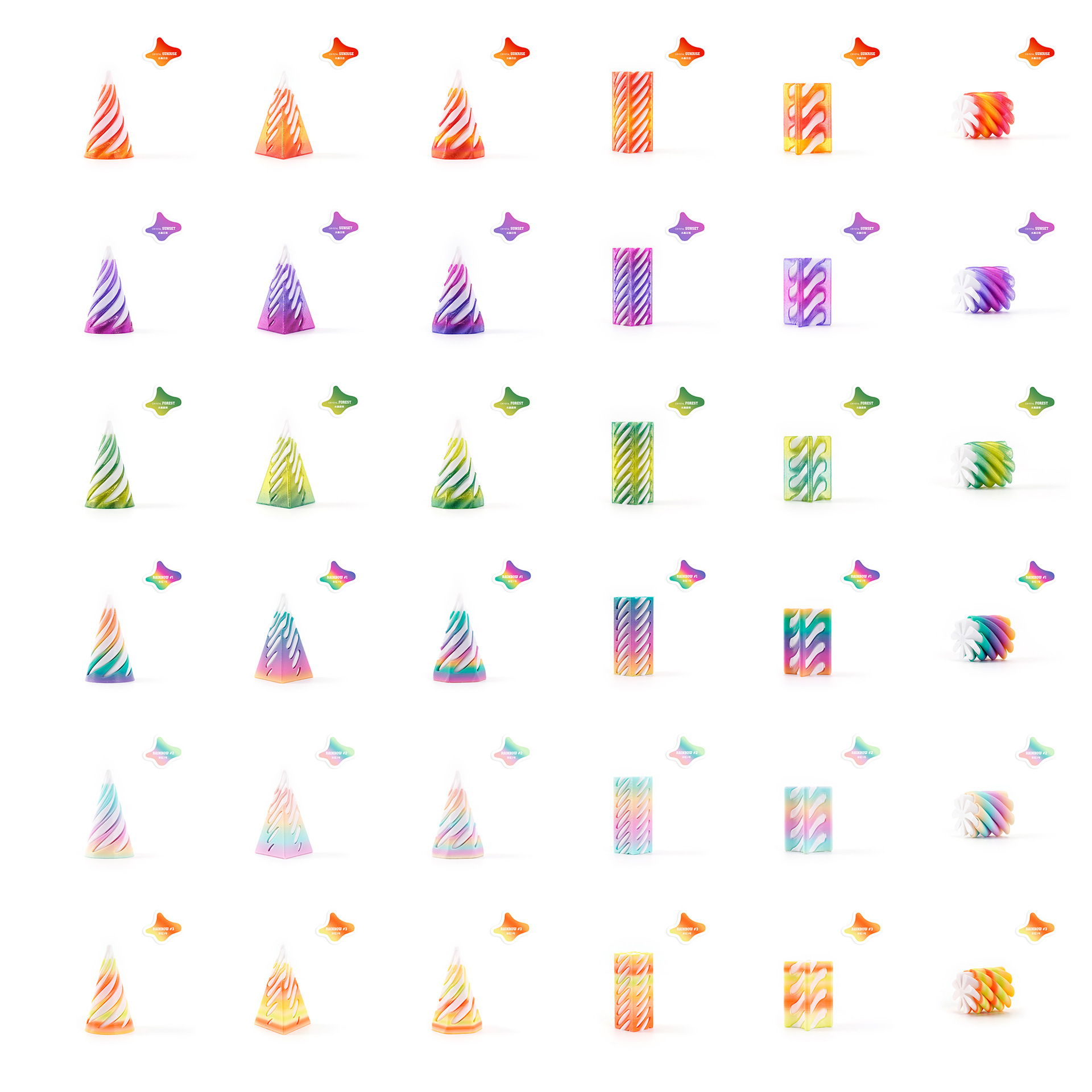 Impresión 3D descomprimir Rotary Le transfronterizo explosivo juguete puzzle desarrollo espiral estructura tridimensional adornos de punta de dedo