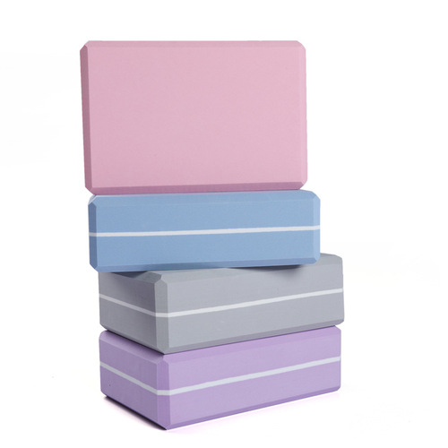 Second hair yoga auxiliary pressure-resistant high-density two-color sandwich dance practice brick yoga brick