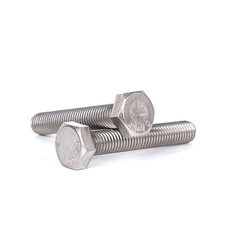 Tornillos de acero inoxidable Pernos de cabeza hexagonales Tornillos de acero inoxidable de dientes completos Tornillos hexagonales pernos hexagonales de acero inoxidable