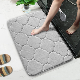 Amazon Absorbent Coral Velvet Carpet Non-Slip Bathroom Floor Mat Foot Mat Stain-Resistant Entry Door Machine Washable Floor Mat