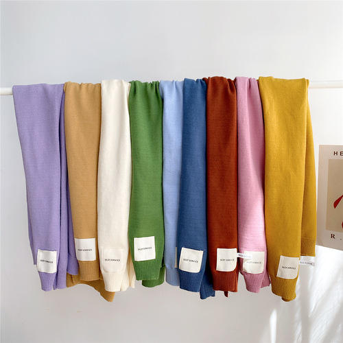 Solid color knitted striped outer shawl women's autumn and winter false collar decorative waistcoat air-conditioned room shoulder fashion scarf