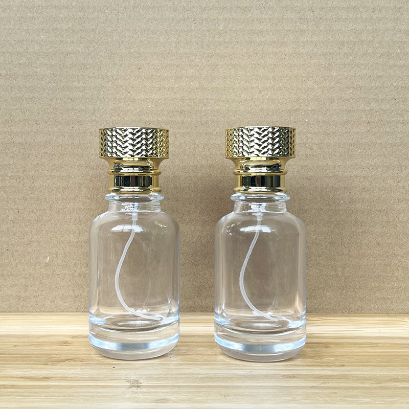 现货YY102-50ml-24卡口玻璃香水喷雾便捷空瓶/化妆品分装透明空瓶