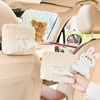 Автомобильная коробка бумажных полотенец милый маленький медведь кукла автомобиль спинка стула подлокотник бумажных полотенец креативная многофункциональная коробка для автомобильных полотенец