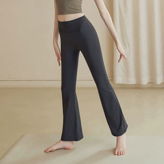 舞蹈裤老师专用瑜伽裤女外穿阔腿微喇叭裤春秋普拉提运动跑步长裤