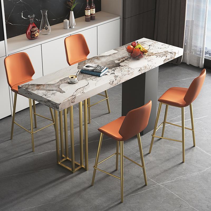 Living Room Rock Board Internet Celebrity Light Luxury Island Sideboard Sideboard Bar Counter Integrated Household High Foot Table Bar Counter