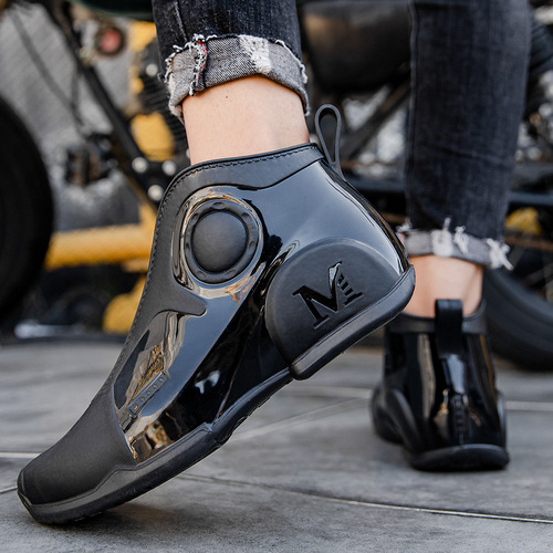 Cross-border low-top rain boots for men, outdoor waterproof, anti-slip, German-style fashionable kitchen work shoes, fishing and car washing rubber shoes