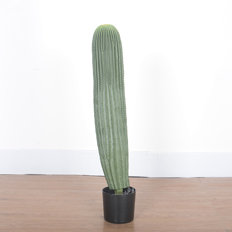 Planta tropical para paisajismo, columna de cactus de poliuretano, planta artificial grande en maceta, cactus de desierto, vara de medición decorativa. image 13