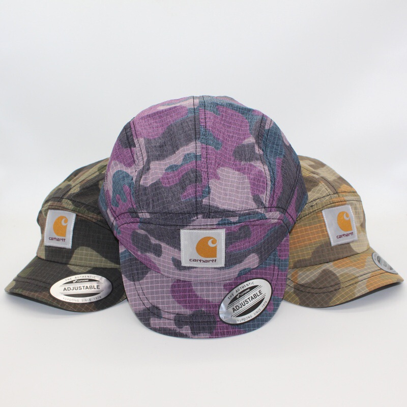 Spring and Summer Breathable and Lightweight Camouflage Small Brim Peaked Cap Sports Outdoor Cycling Adjustable Soft Top Baseball Cap Foreign Trade