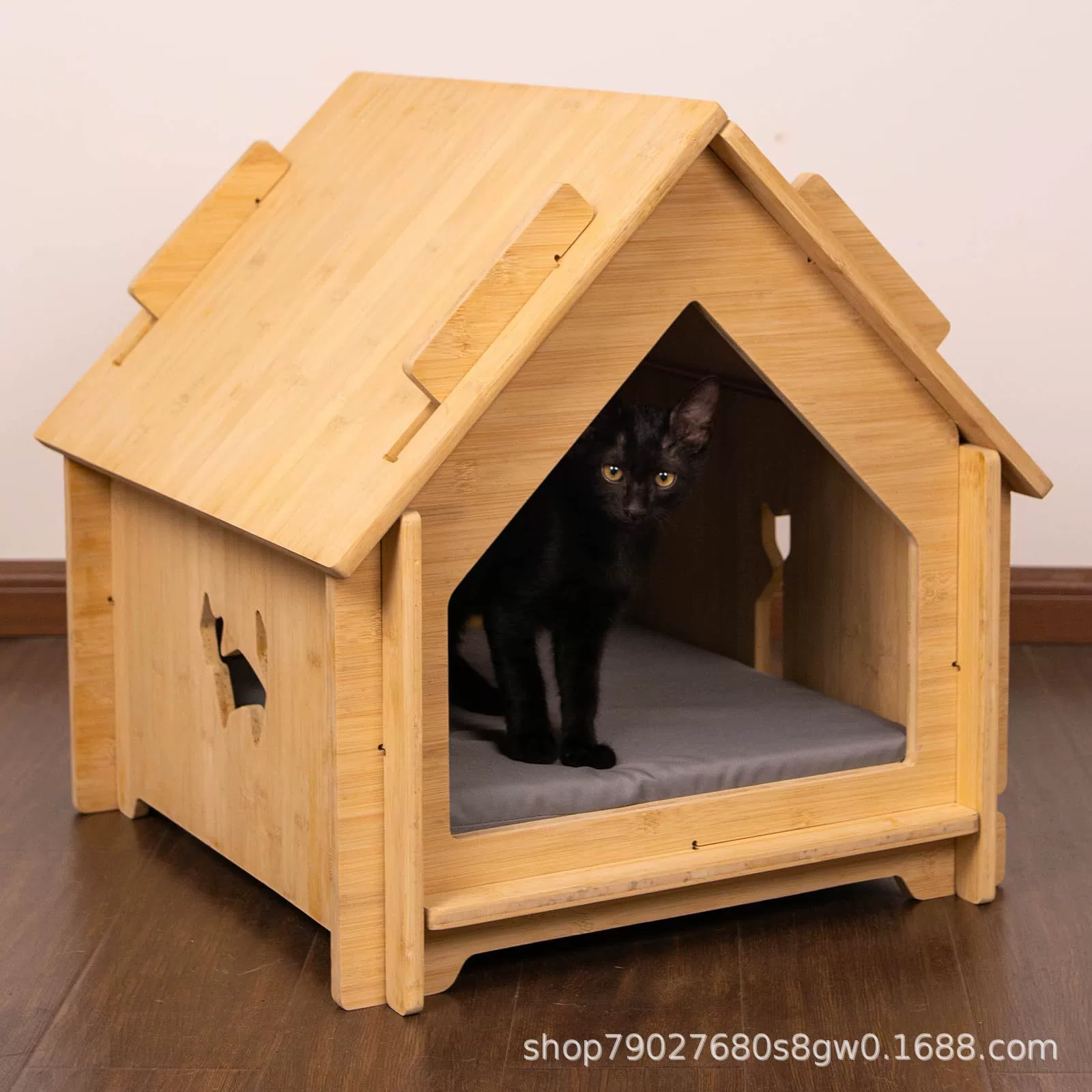 Деревянные комнатные питомники котята Щенок Собачий домик Собачий домик Домашняя кошка Шале Вилла Четыре сезона Универсальный питомник