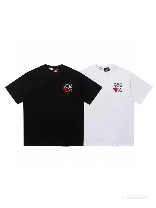 クロスボーダー 25ss Luojia 高品質刺繍ロゴルーズコットン半袖メンズとレディースカジュアルファッション多用途 T シャツ|undefined