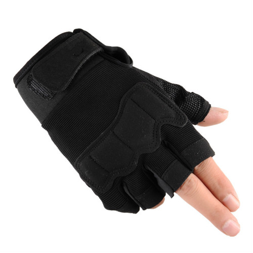 Soldier Tactical Half Finger Gloves Military Fans Men and Women Outdoor Sports Mountaineering Training Protection Wear-Resistant Fitness Wholesale Cross-Border