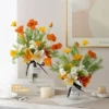 Two orange sets are more favorable (2 bottles with 2 bouquets of flowers)