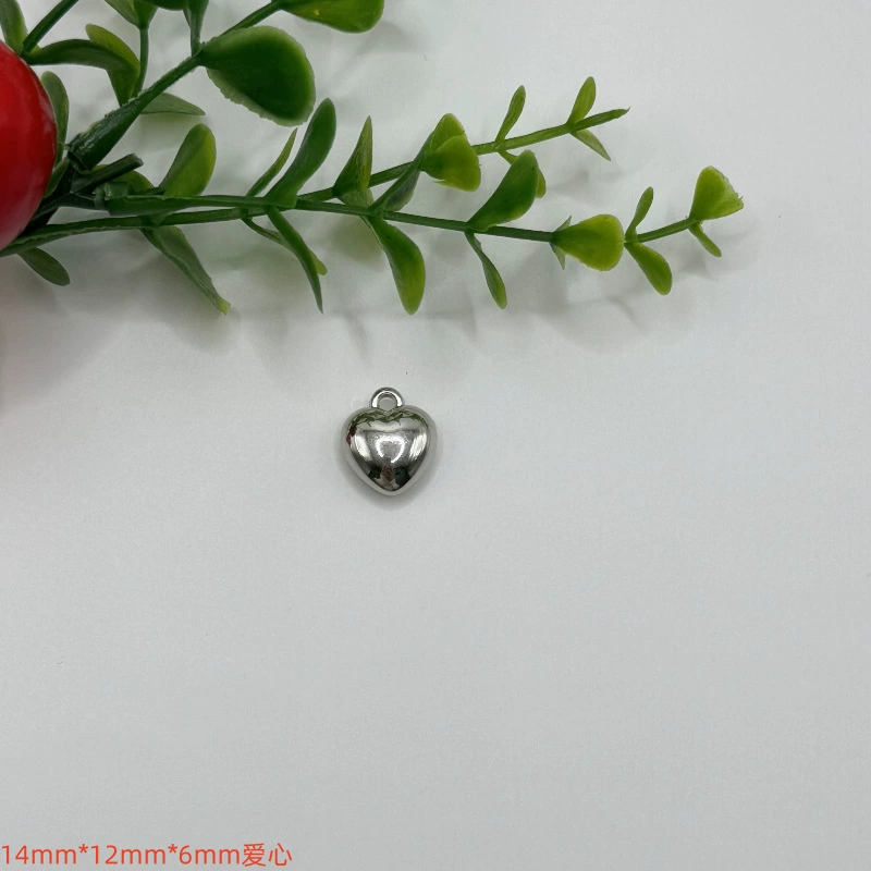 Pendant heart-shaped, necklace and bracelet, accessory heart shaped, plastic accessories, DIY