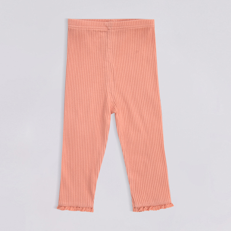 Puro algodón pit niñas leggings clase un Bebé Pantalones de encaje elástico cintura Otoño e Invierno Caliente venta al por mayor