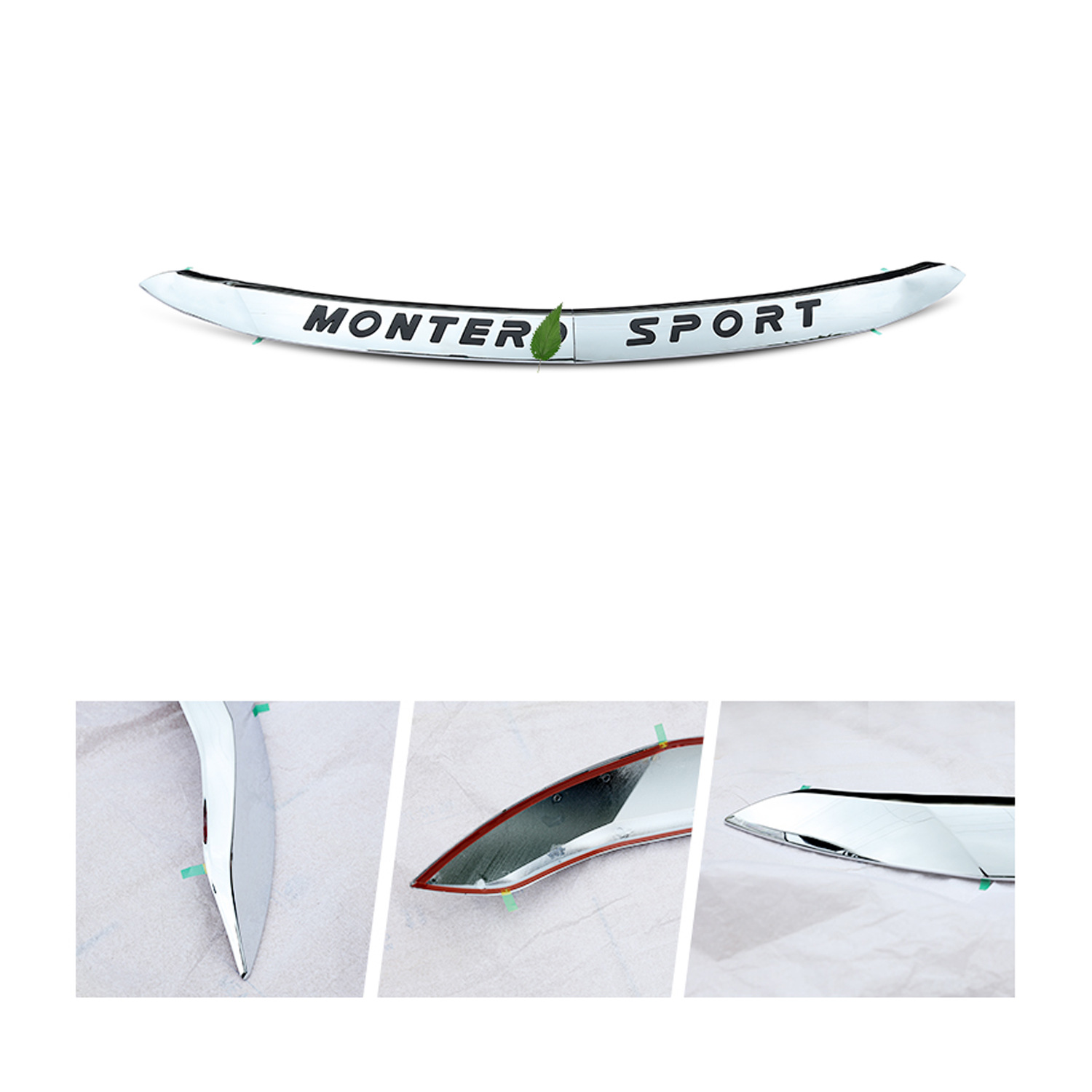 Aplicable Mitsubishi Tapa moldura Mitsubishi Montero Sport Front Hood Ornament