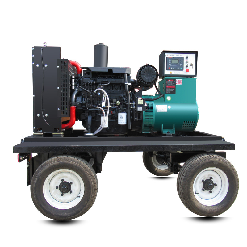 移动拖车牵引式发电机30kw40kw50kw70kw100kw150kw200kw三相380V