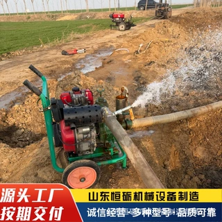 195风冷柴油机电启动高压灌溉水泵 农田喷灌高扬程双叶轮浇地泵