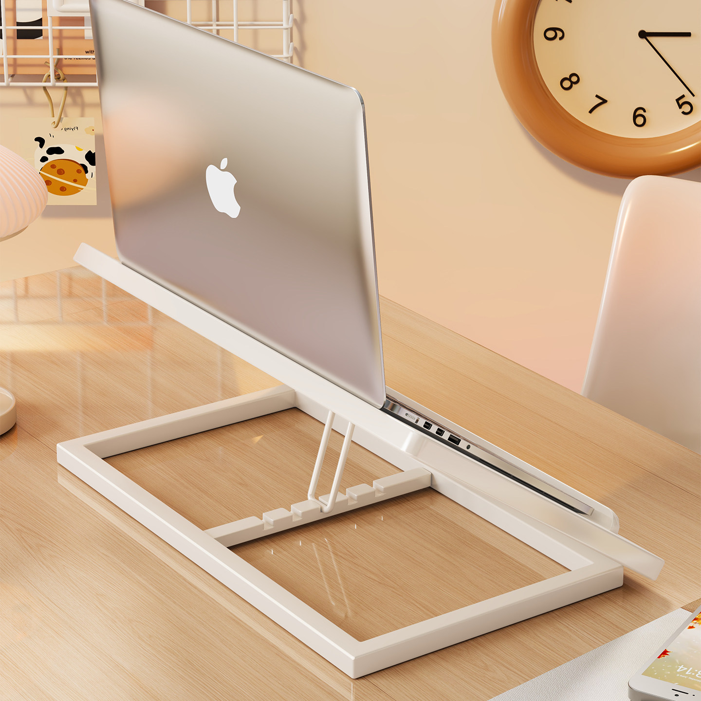 Soporte Elevador para Laptop, Ajustable, para Escritorio