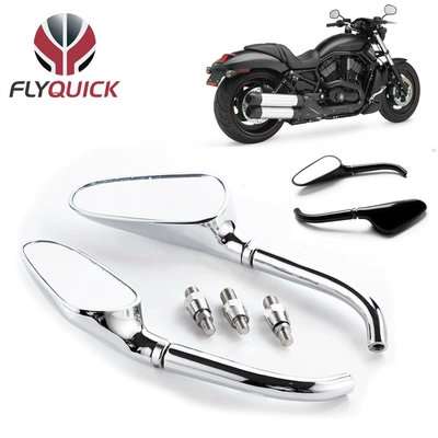 Cross-Border Hot-Selling Motorcycle Rearview Mirror, Electric Vehicle Modified Teardrop-Shaped Decorative Rearview Mirror, for Export Only (Car mirror)