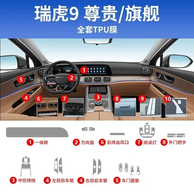9 Interior Protective Film Special | Car interior film - 23-25-models-full-set-of-interior-soft-film-free-exterior-door-handles