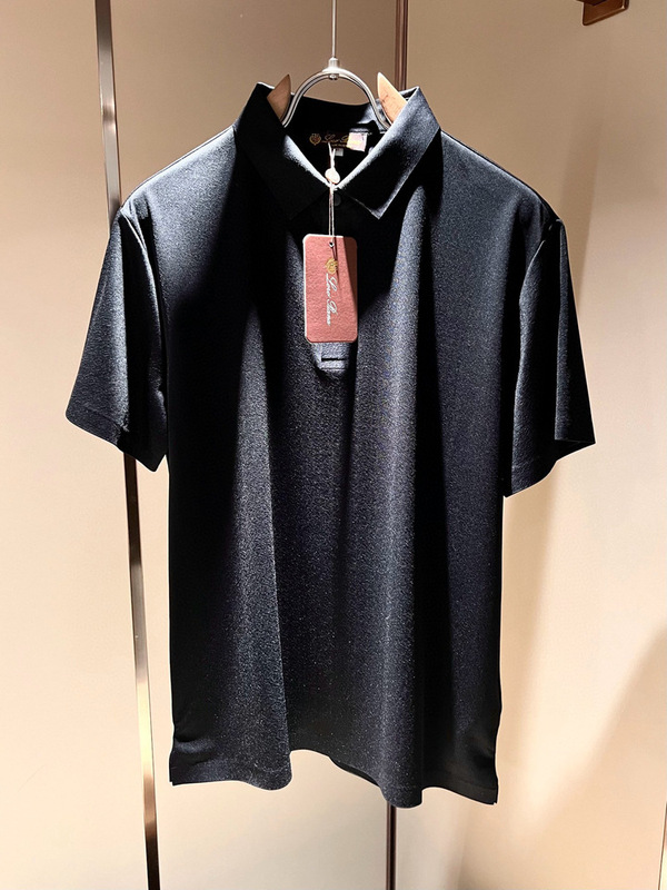 イタリアの古風なメンズウェア、春夏用ストレッチスパンデックス素材のビジネスシャツ、Tシャツ、メンズカジュアル半袖plp|undefined
