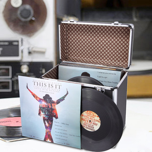 Moisture-Proof Protection Collection Vinyl Record Storage Box Lp Storage Shelf Dvd Storage Cd Album Box Aluminum Alloy