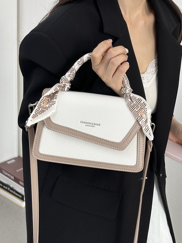 Cross-border retro bolso de mano pequeño para mujeres 2026 nuevo estilo coreano colisión de color de moda extranjera bolso de hombro
