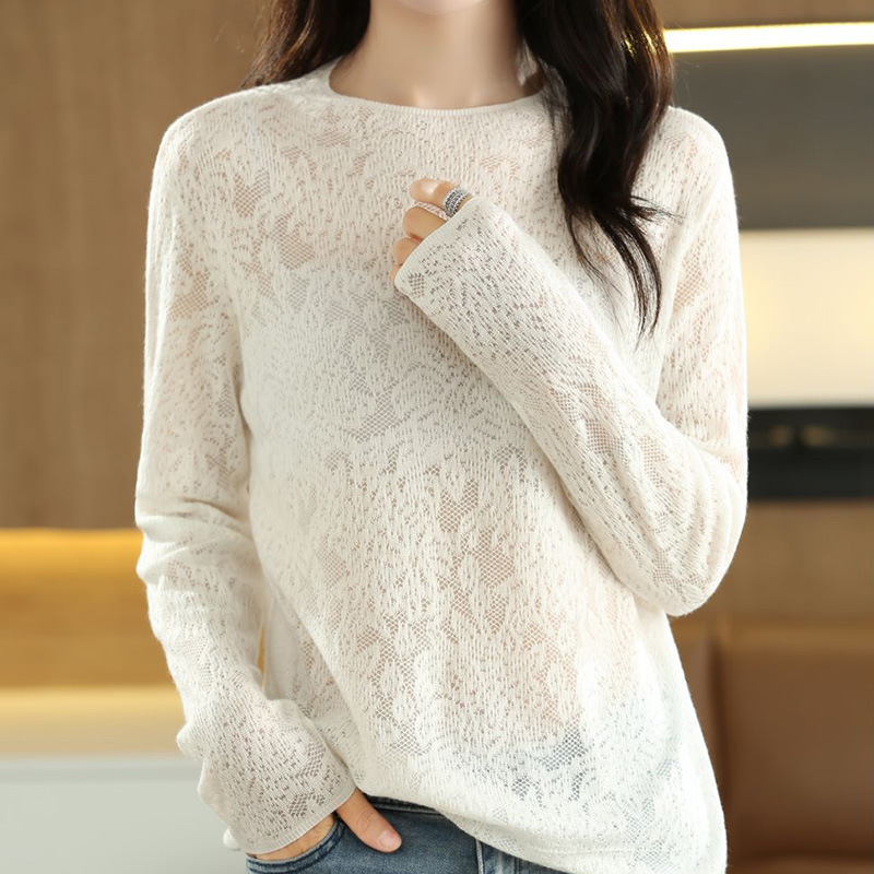Lace bottoming shirt women's spring and autumn and winter 2024 new explosions inside long sleeve half high collar top Lace bottoming shirt women's spring and autumn and winter 2024 new explosions inside long sleeve half high collar top