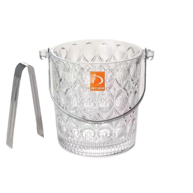 Vivir armoniosamente. Bar de hielo de vidrio portátil, bar casero, KTV helado, pequeño hielo europeo, cubos de hielo.