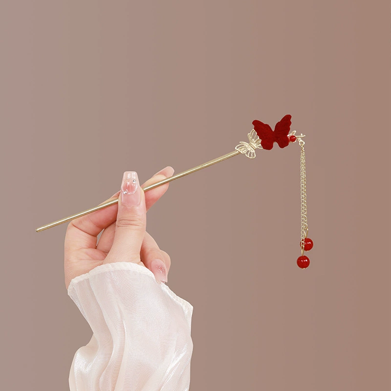 Hairpin Hanfu заколка для волос, орхидея цветочный декоративный аксессуар для волос, простая элегантная китайская стиль