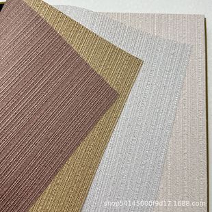 Pvc Wall Covering for Hotel Projects 1.37m Wide Cross Cloth Base Moisture-Proof and Flame-Retardant Wall Covering Vinyl Wallpaper