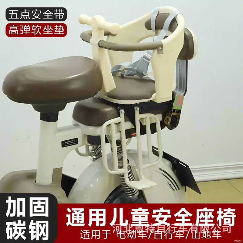 Electric Vehicle Kids Seat Rear Rear Seat Baby Baby Kids Pedal Battery Car Bicycle Rear Seat