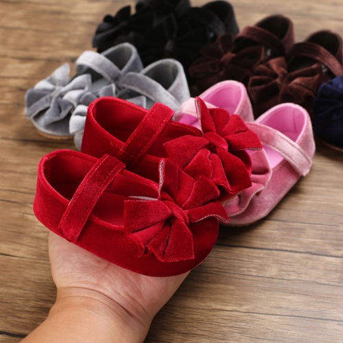 Spring, summer and autumn, 0-1 year old girl's shoes, soft sole, fashionable princess shoes, baby toddler shoes