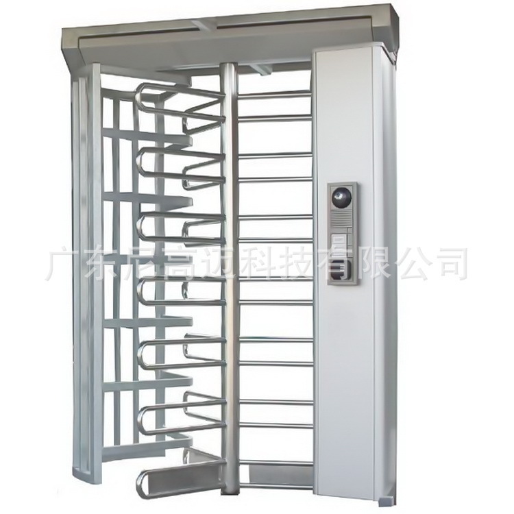 全高立式电动三辊闸成品不锈钢旋转门陕西工厂单通道智能转闸门禁