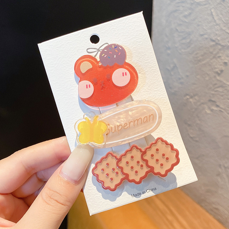 Clip de verano Corea del Sur lindo traje roto horquilla Accesorios para el cabello para niños