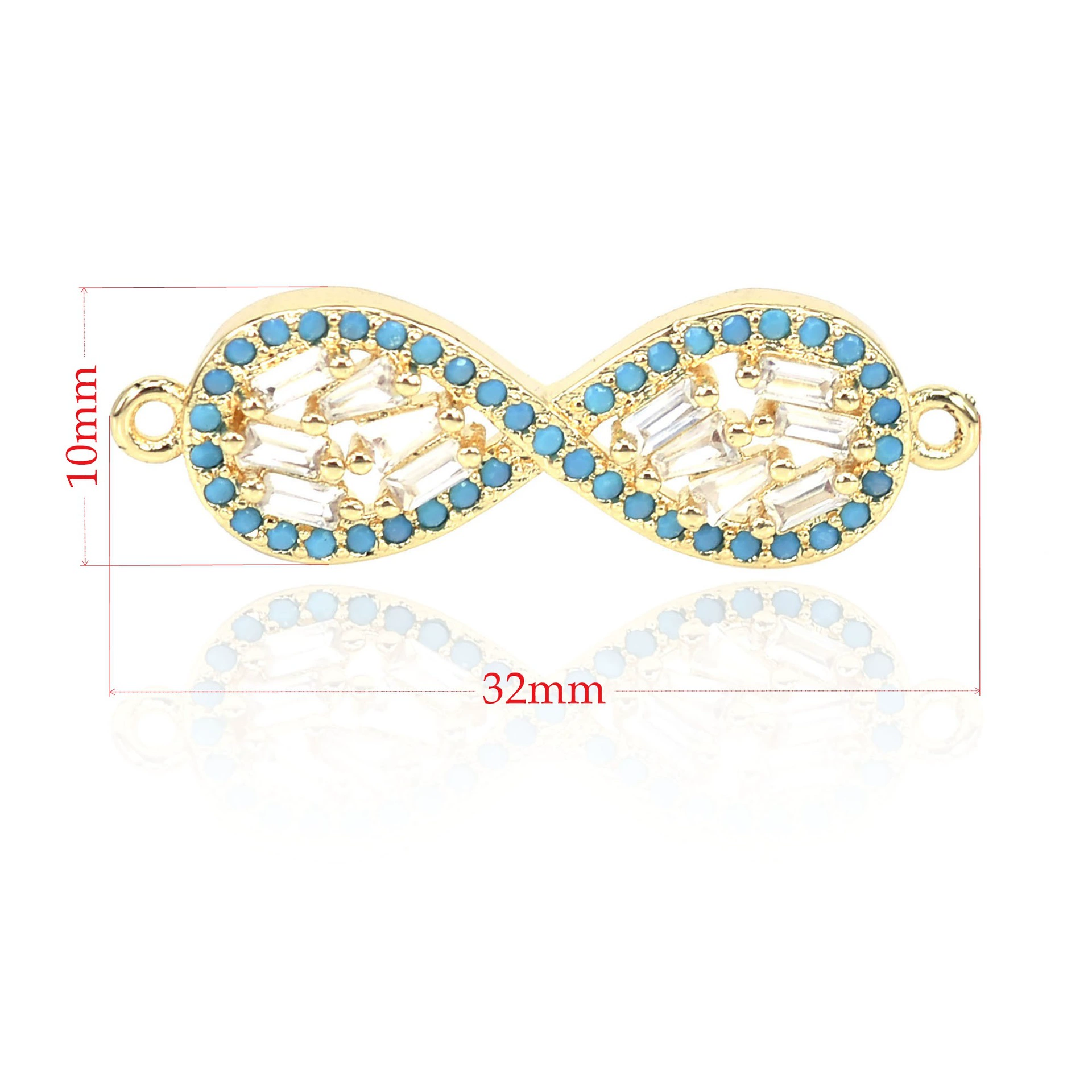 Copper turquoise unlimited elastic strap, bracelet, accessories, micro incrustation, internet celebrity