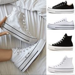 Putian Factory Pure Original All Star Platform Thick-Soled White Shoes Casual Lightweight Canvas Women's Shoes Height-Increasing Sneakers