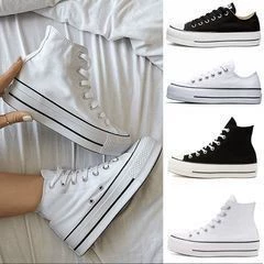 Заводские туфли Путиань, оригинальные белые кеды «All Star» с губчатой подошвой, толстая подошва, повседневные лёгкие холщовые женские туфли, обувь-«высота»